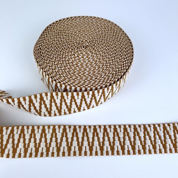 Gurtband Woven Aztec Cotton Ecru - Cinnamon Assos 4cm