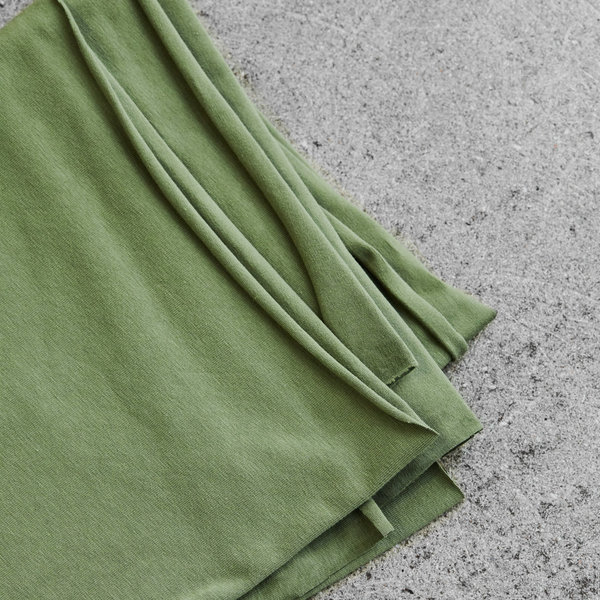 mind the MAKER - Organic Single Stretch Jersey - Farbe "green olive"