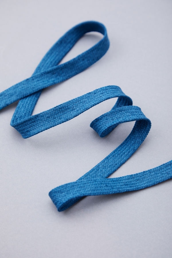 Flat Cotton Cord von mind the MAKER - Farbe "Intense Blue" - 10mm