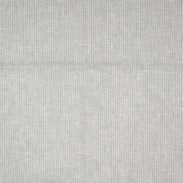 Leinen Baumwoll Streifen - Farbe "grau-weiß"